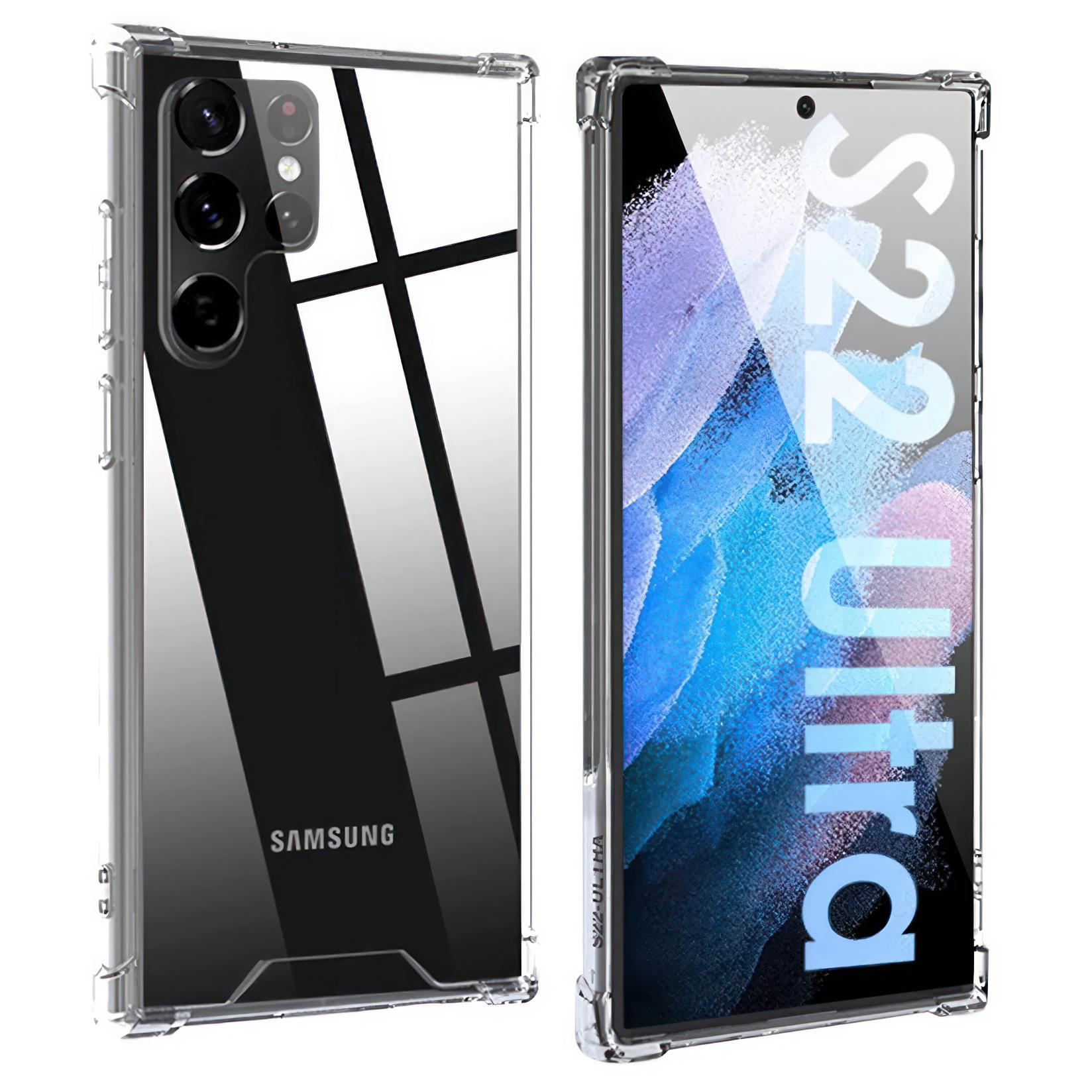 Slike Маска за телефон Samsung Galaxy s22 ultra bumper транспарентна со заштита за камера