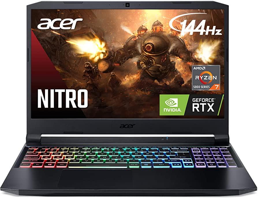 ACER Лаптоп Nitro 5 AN515-45-R7L8,15.6" FHD IPS 144Hz,AMD Ryzen™ 7 5800H,16GB