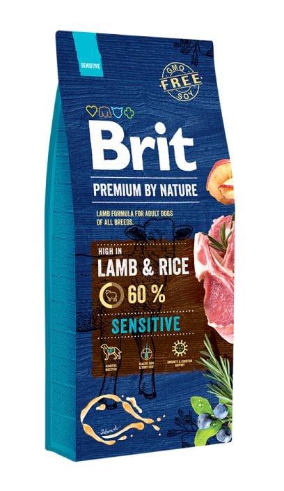 BRIT Premium сува храна за возрасно куче средна раса со вкус на јагне