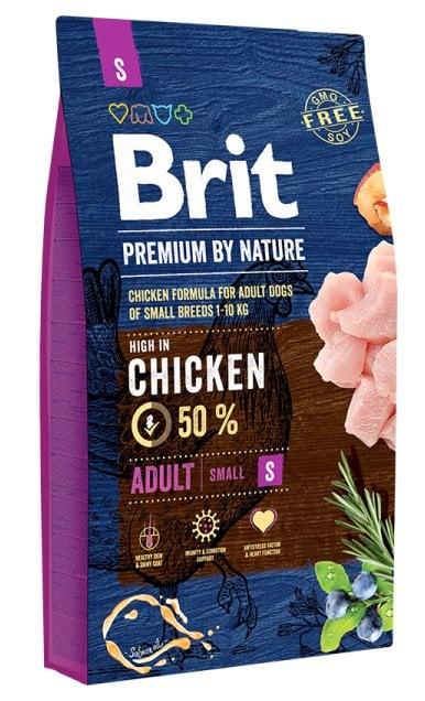 BRIT Premium сува храна за возрасно куче мала раса со вкус на пилешко