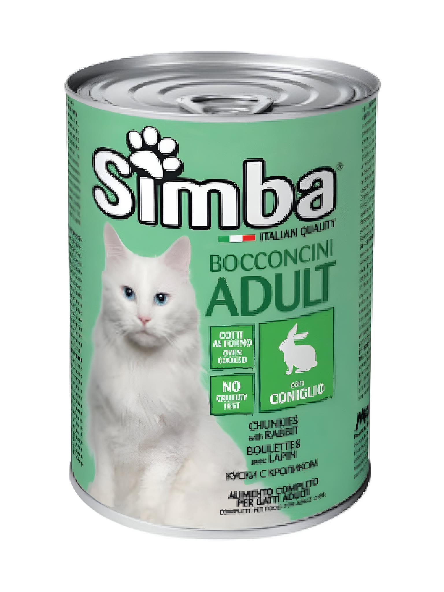 SIMBA Зајачко влажна храна за мачки 415g
