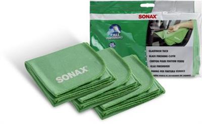 SONAX Крпа за полирање стакло 3 пар. зелена
