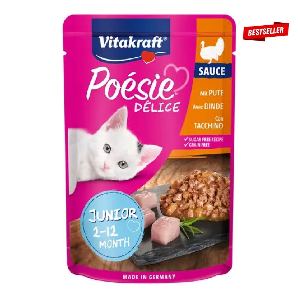 VITAKRAFT Влажна храна за мали мачиња до 1 год пауч мисиркино месо junior 90g