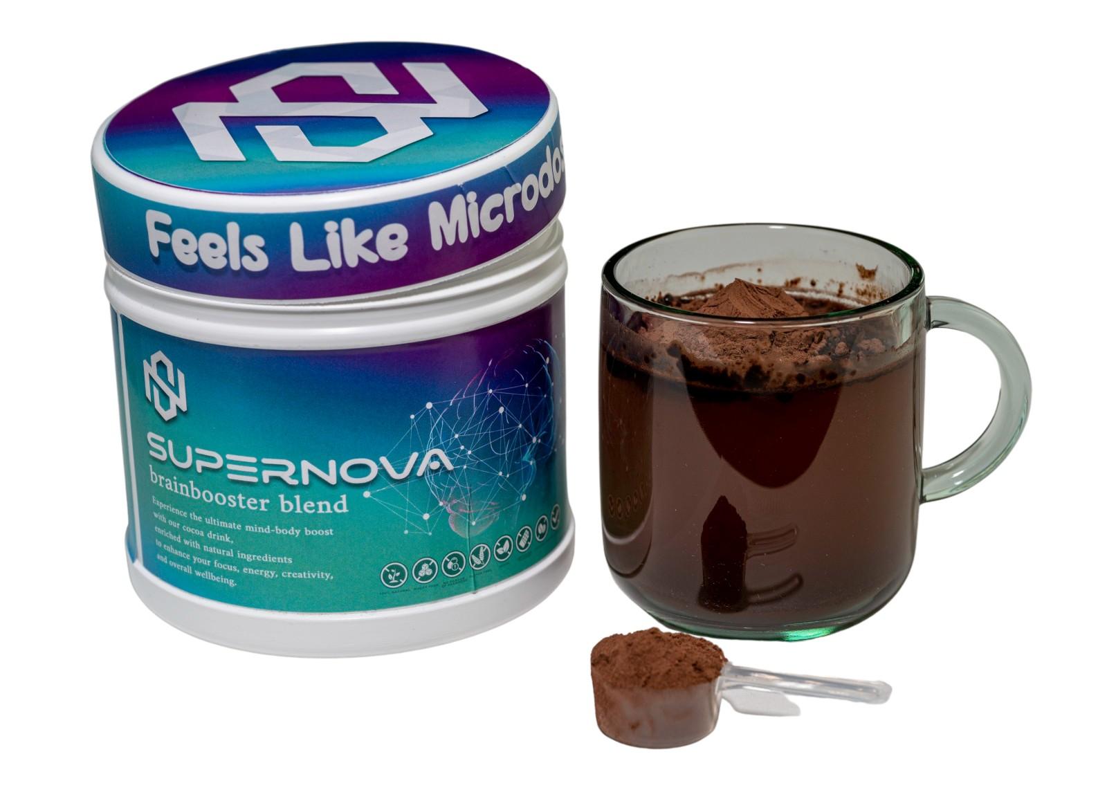 Slike SUPER NOVA Brainbooster blend Mоќен какао напиток 100% природно