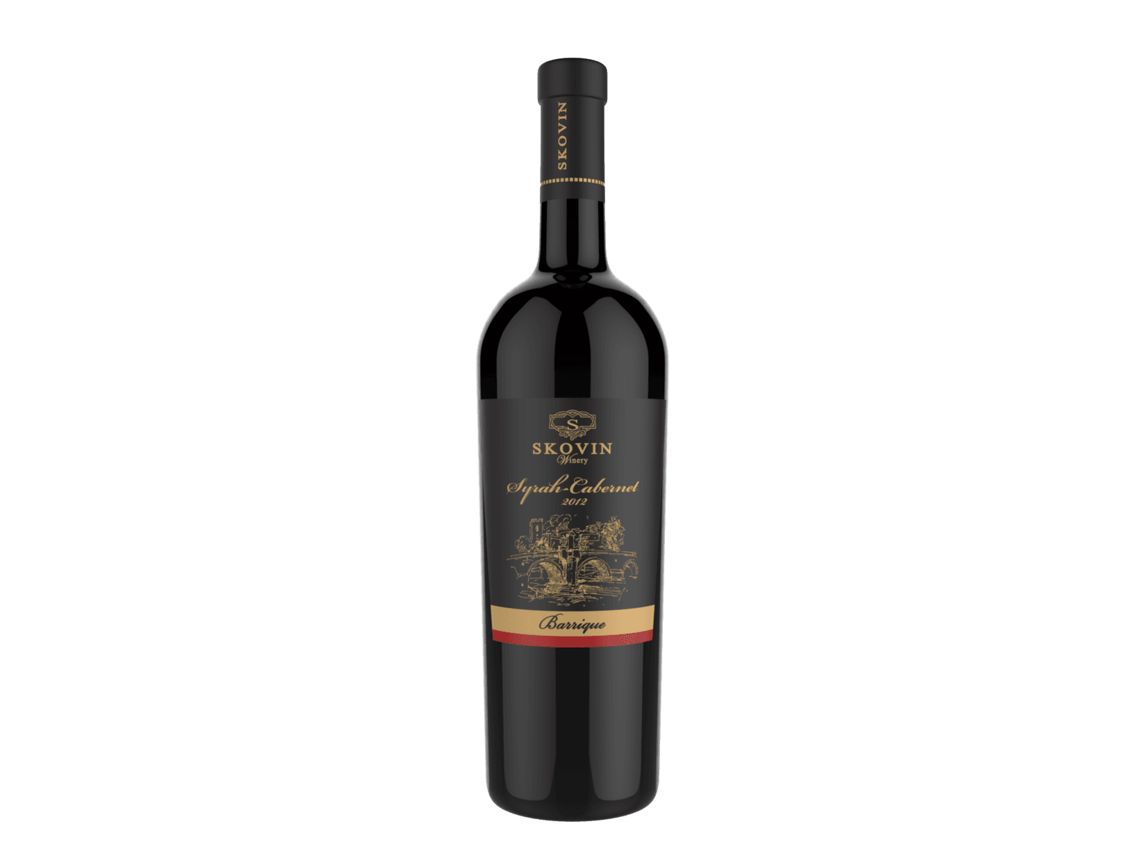 SKOVIN Црвено суво вино Syrah Cabernet Barrique 0.75L