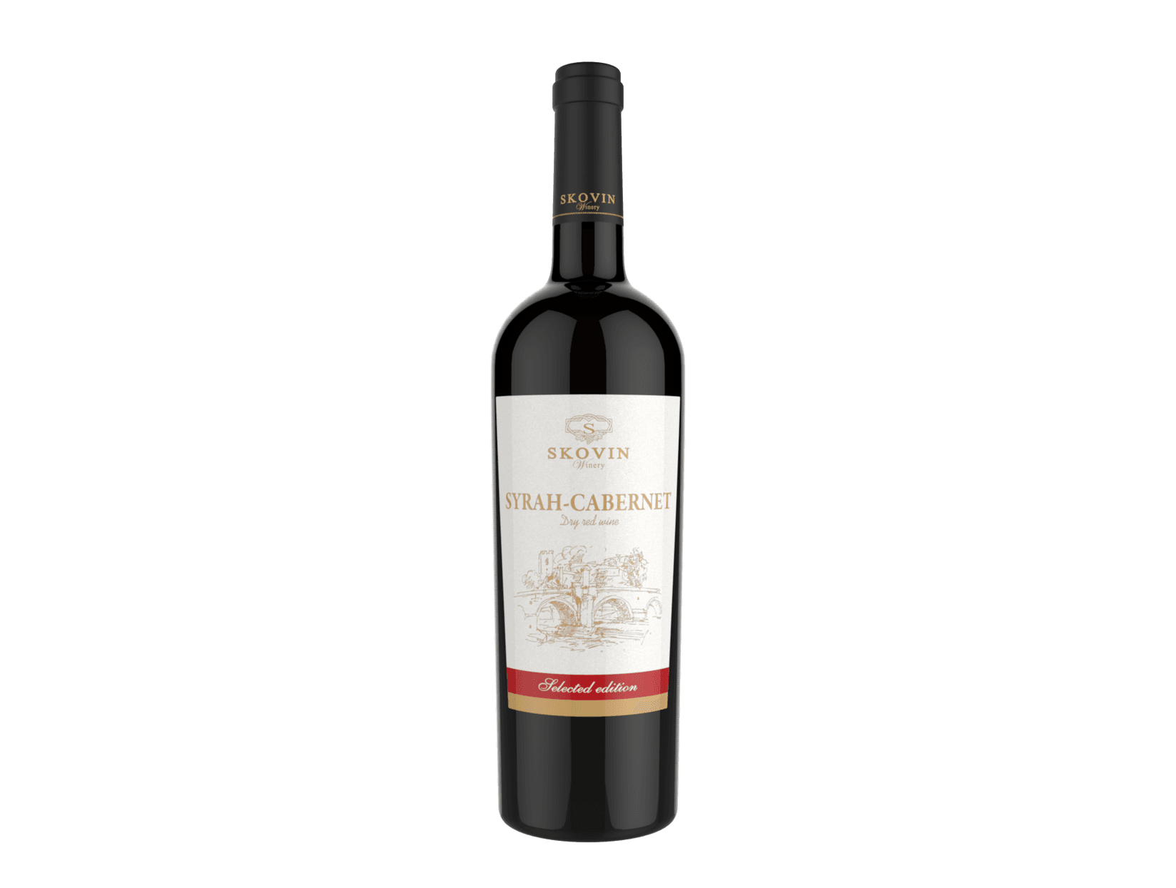 SKOVIN Црвено суво вино Syrah-Cabernet 0.75L