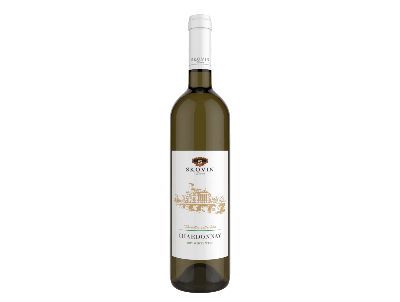 SKOVIN Бело суво вино Chardonnay 0.75L