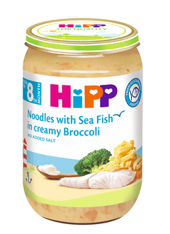 HIPP 6550 тестенини со риба сос од брокула каша 220 g