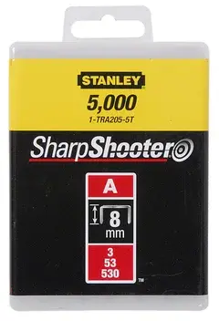 STANLEY Стејплс тип „А“ (53) / 1000/1 - 8 mm 1-TRA205T сребро