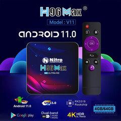Slike NITRO Мултимедијален Android Box 001 H96 Max 4GB RAM / 64GB ROM Wi Fi+BT Android 11