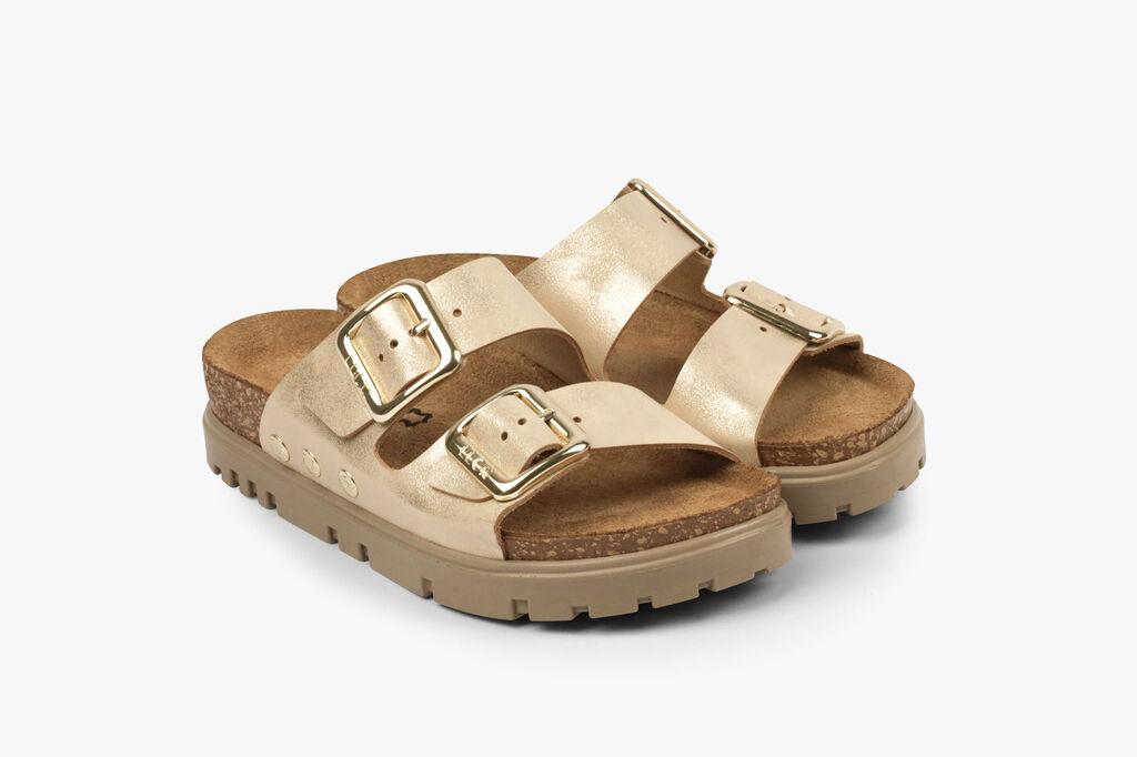 Женски папучи Портофино- златна