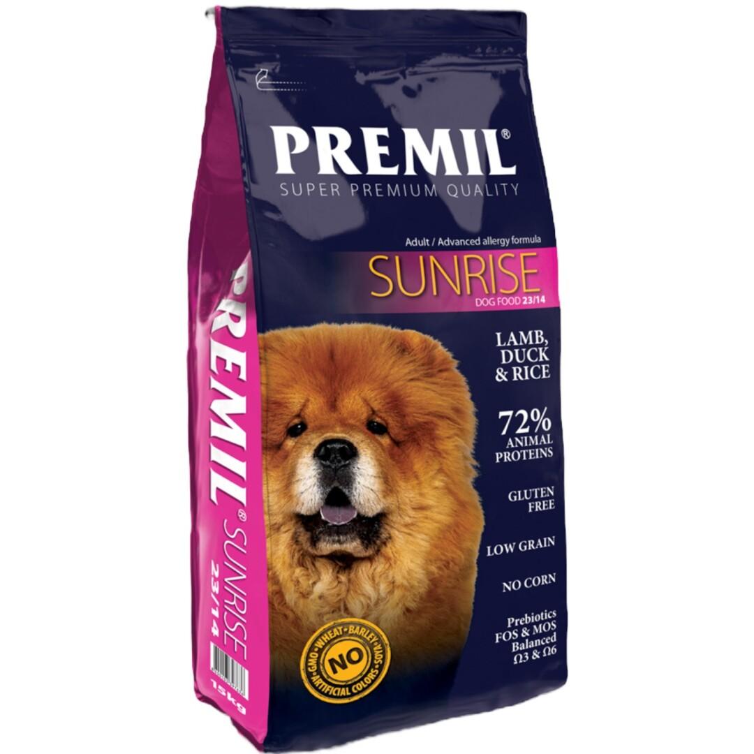 PREMIL Super Premium Sunrise Сува храна за кучиња [Вреќа 15кг]
