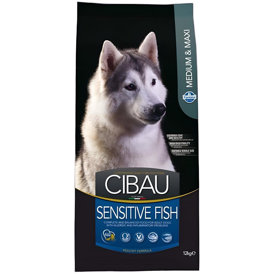 FARMINA CIBAU Sensitive Fish Medium & Maxi Сува храна за кучиња со Ориз и Риба [Вреќа 12кг]