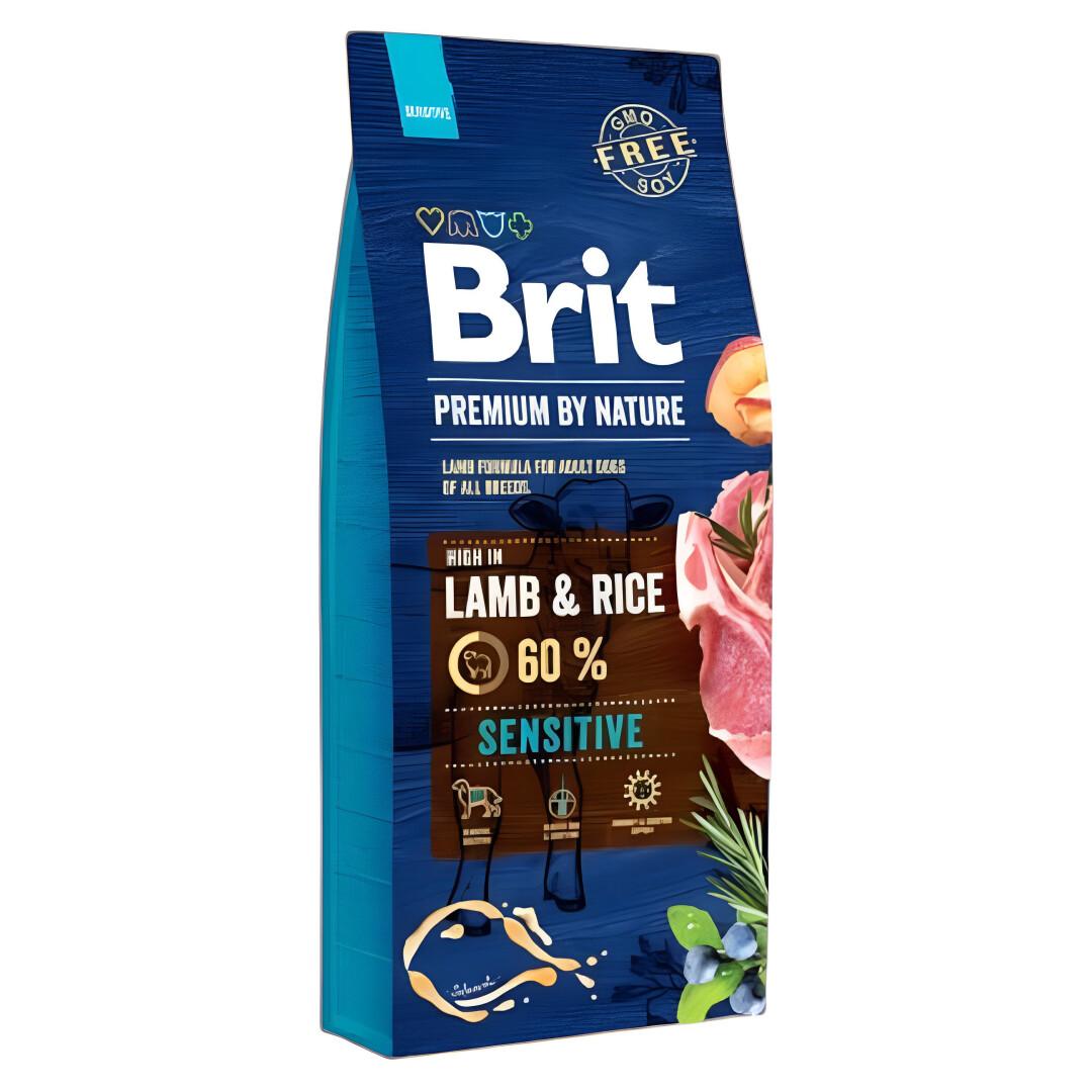 BRIT Premium Sensitive Adult M Гранули со Јагнешко [Вреќа 15кг]