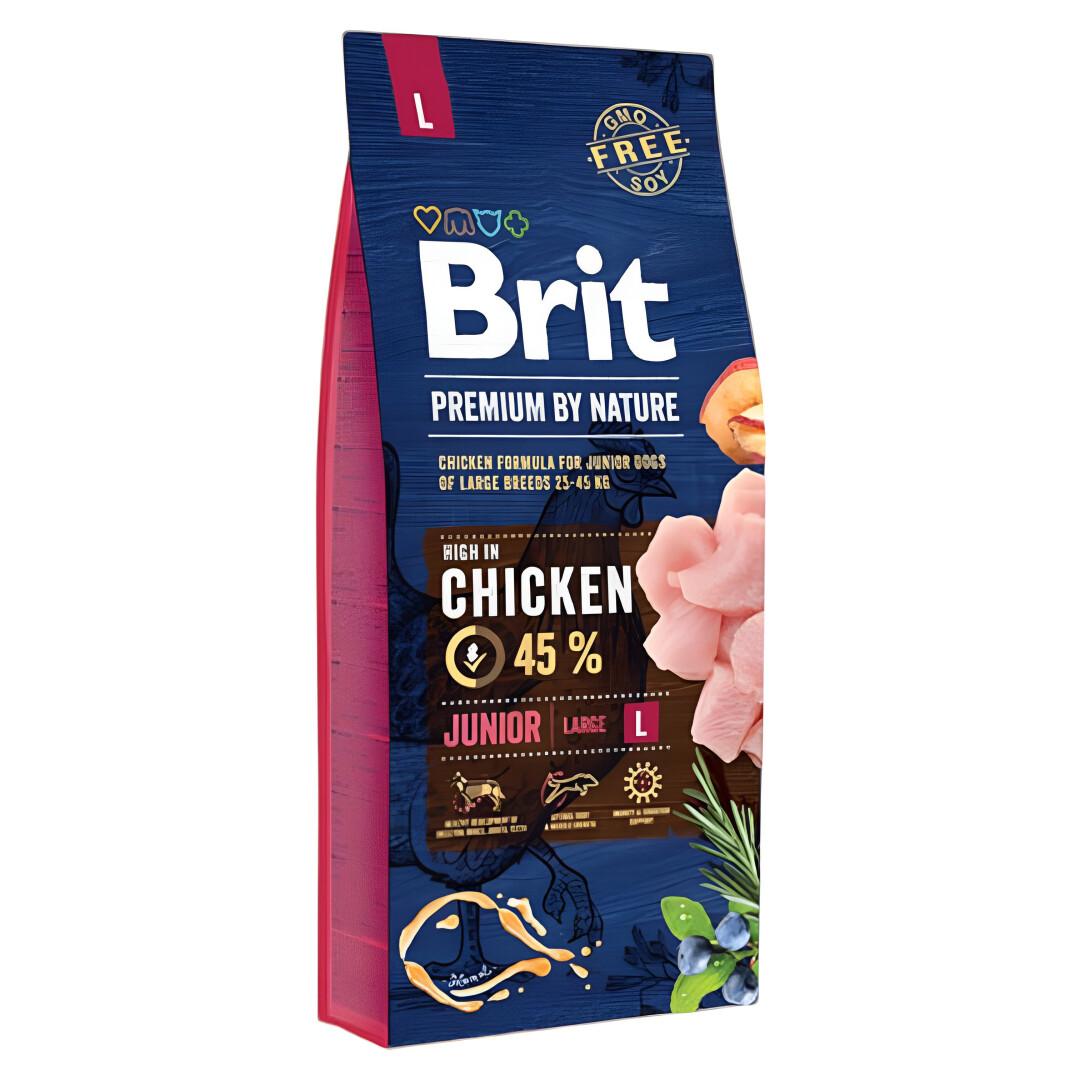 BRIT Premium Junior Chicken L Гранули со Пилешко [Вреќа 15кг]