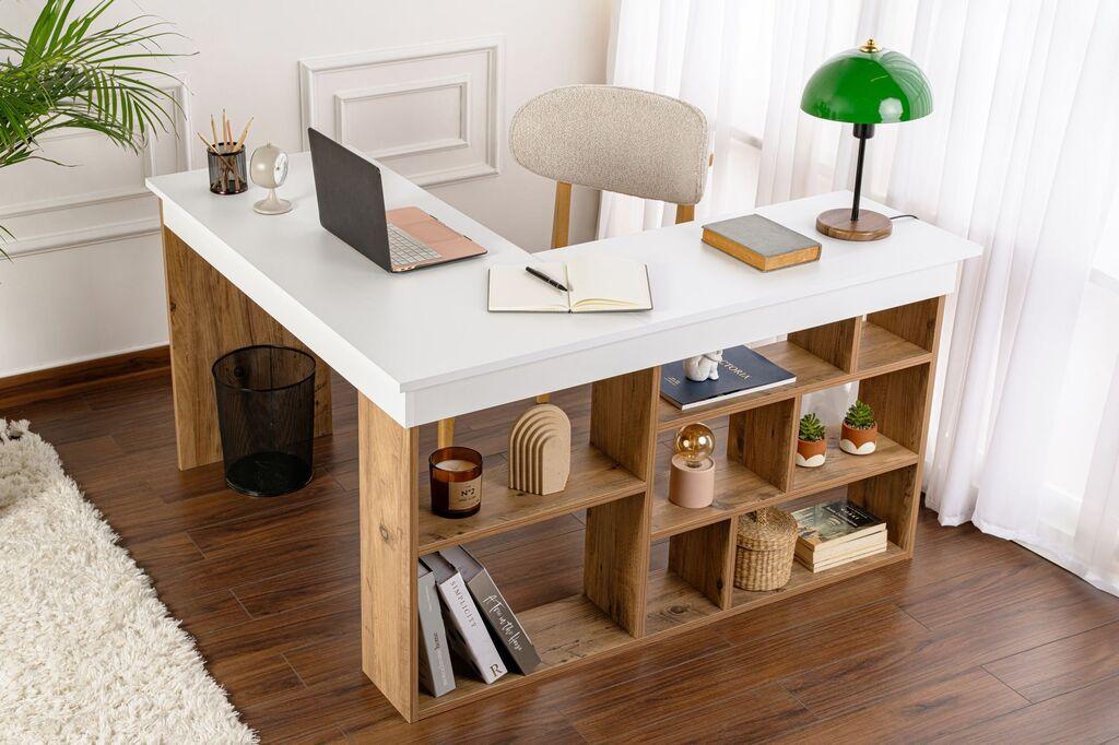 Стилска маса Hanah Home Vesper, 130 x 72 x 50 см, бела