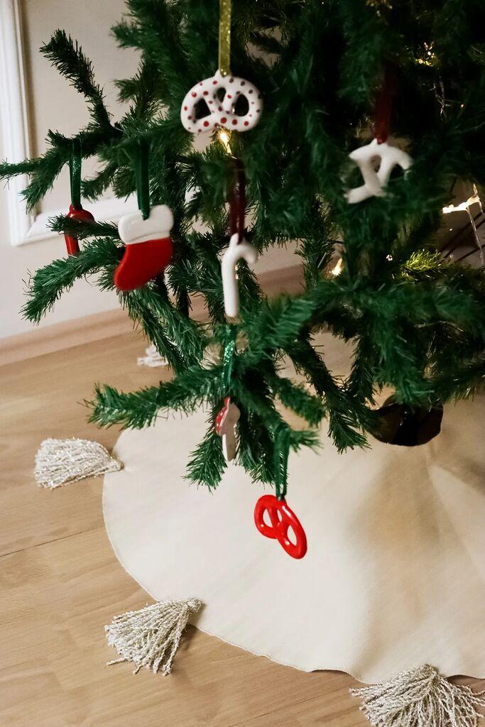 Украс за сталак за елка Aberto Design BSY413, беж