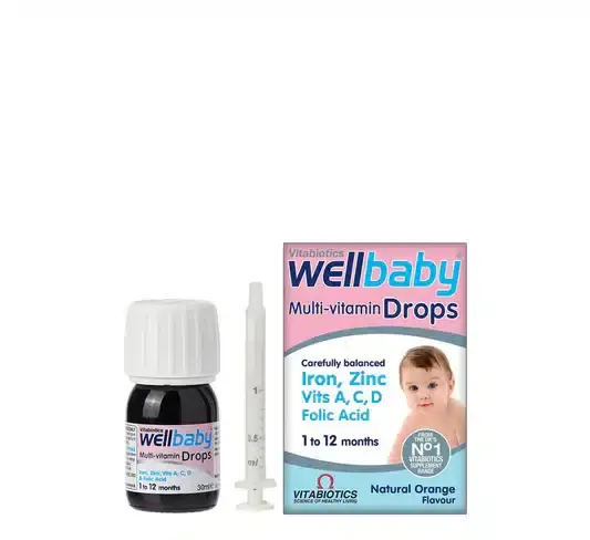 Vitabiotics Капки WELL BABY MULTI-VITAMIN 1 – 12м., 30мл.