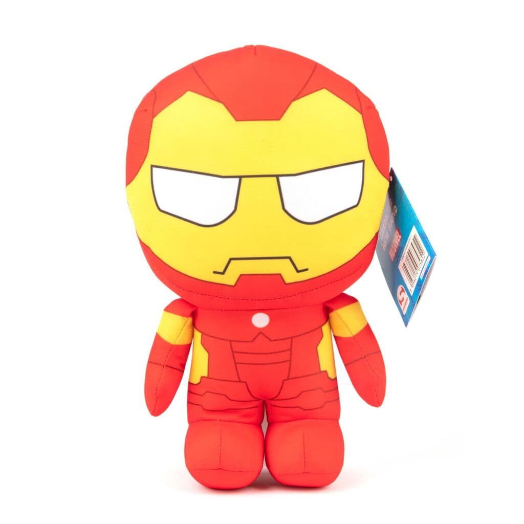 Sambro Iron Man Marvel Плишана играчка со звук, црвено-жолта