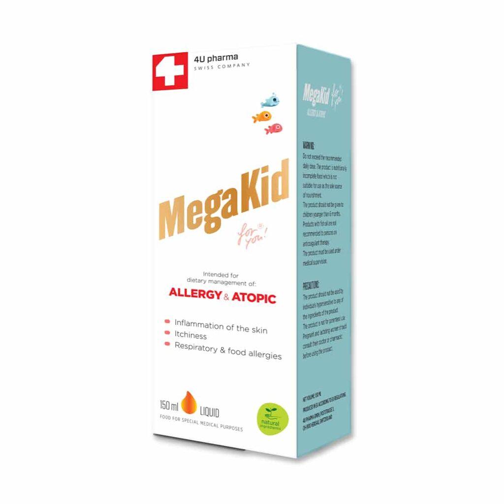 4U PHARMA Сируп MEGOKID ALLERGY AND ATOPIC 150мл.