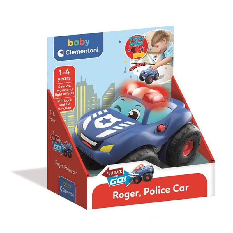 Clementoni igre Интерактивен автомобил Pull-Back Roger Police Car 1-4г