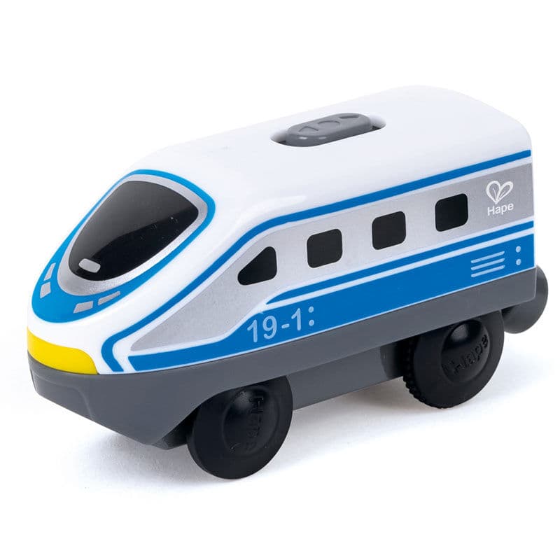 HAPE Дрвена играчка локомотива сина H3784