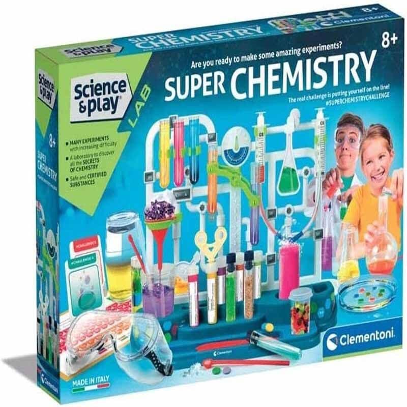 Clementoni science Сет експерименти хемија Play Super Chemistry 8+
