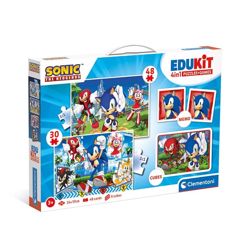 Clementoni education Сет активности сложувалки и игри EduKit Sonic 4in1 3г+
