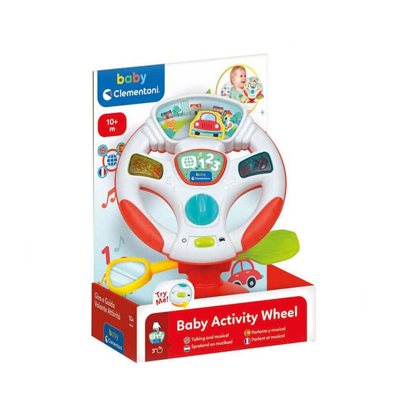 CLEMENTONI BABY Интерактивен музички волан Activity Wheel