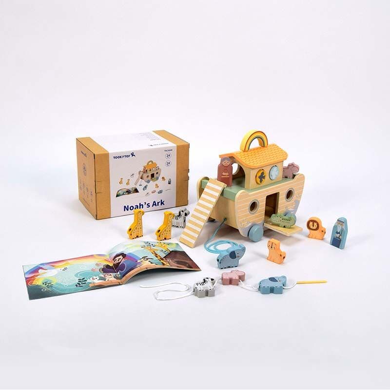 LOCO CROCO Дрвена играчка брод арка