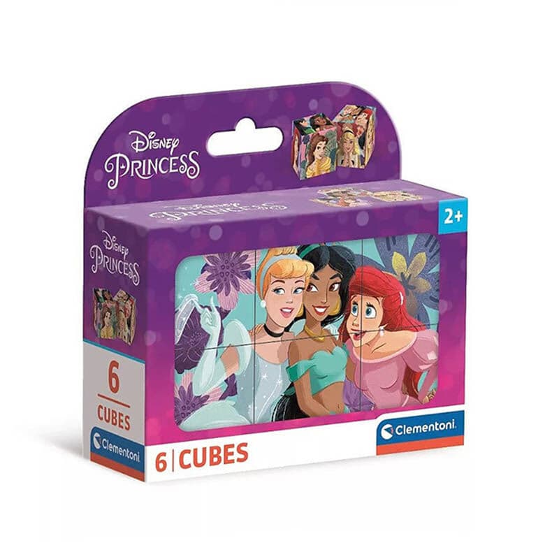 CLEMENTONI BABY Сложувалка Cubi Disney Princess 6 коцки 2+