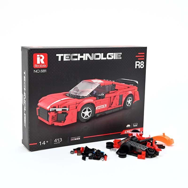 LOCO CROCO Сет коцки кола црвена