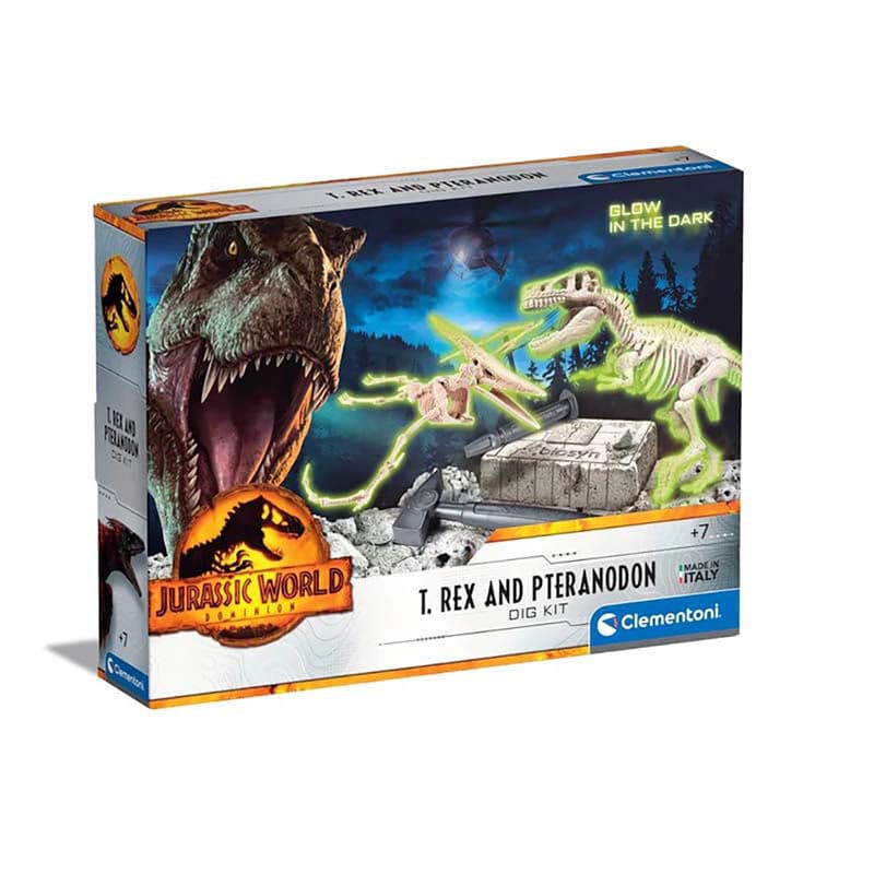 Clementoni education Сет археологија Jurassic World T-Rex and Pteranodon 6+