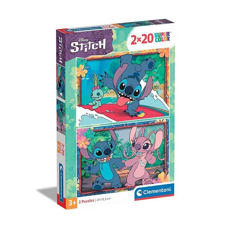 Clementoni puzzle za djecu Сложувалка Stitch 2x20 пар 3г
