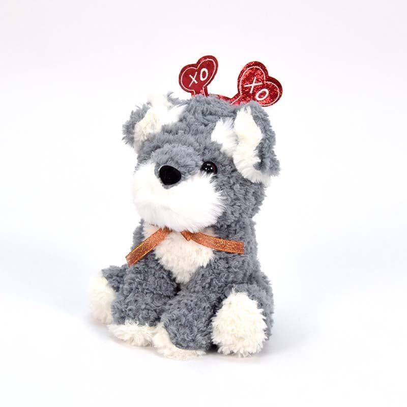 AMEK Кутре сиво со машна Hoho 20см