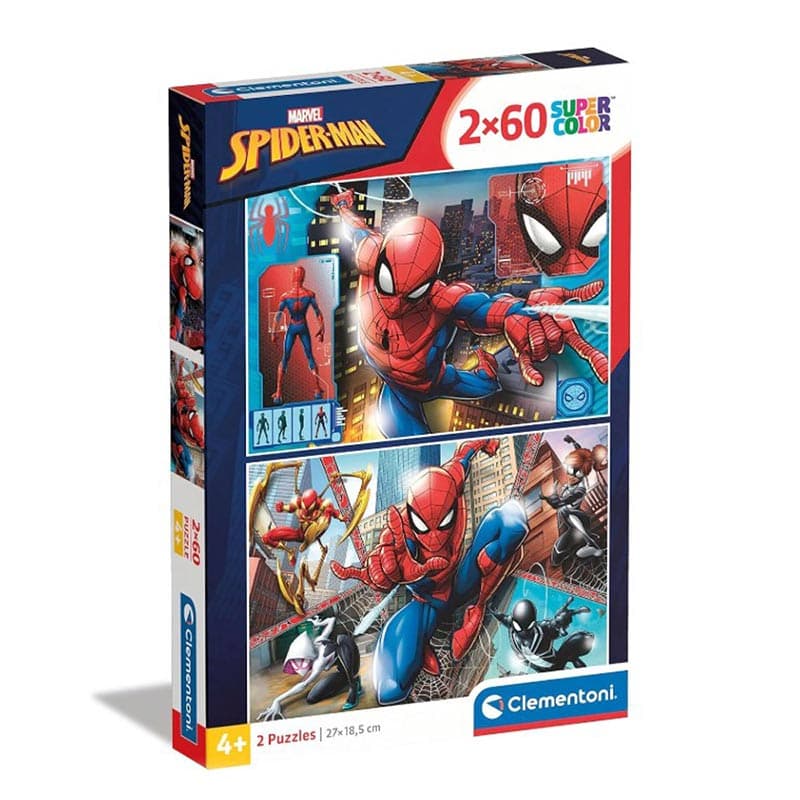 Clementoni puzzle za djecu Сложувалка Spiderman 2x60 пар