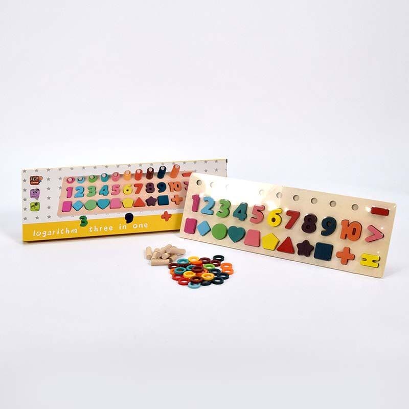 LOCO CROCO Дрвена логичка игра со форми