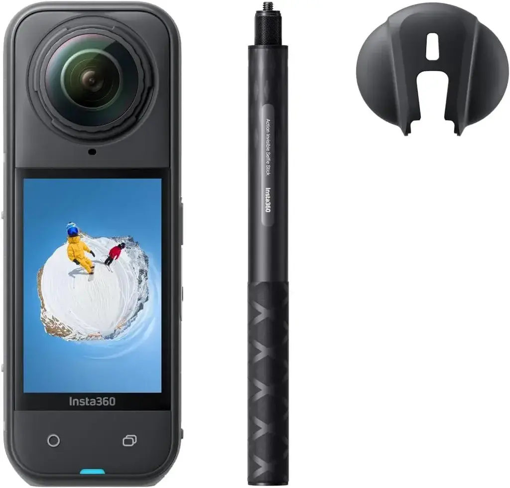 Акциона камера Insta360 X5 за сноуборд