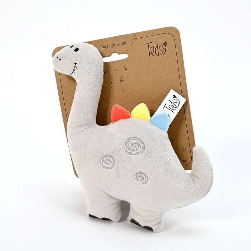 AMEK Бебешка глодалка дино сива 20см