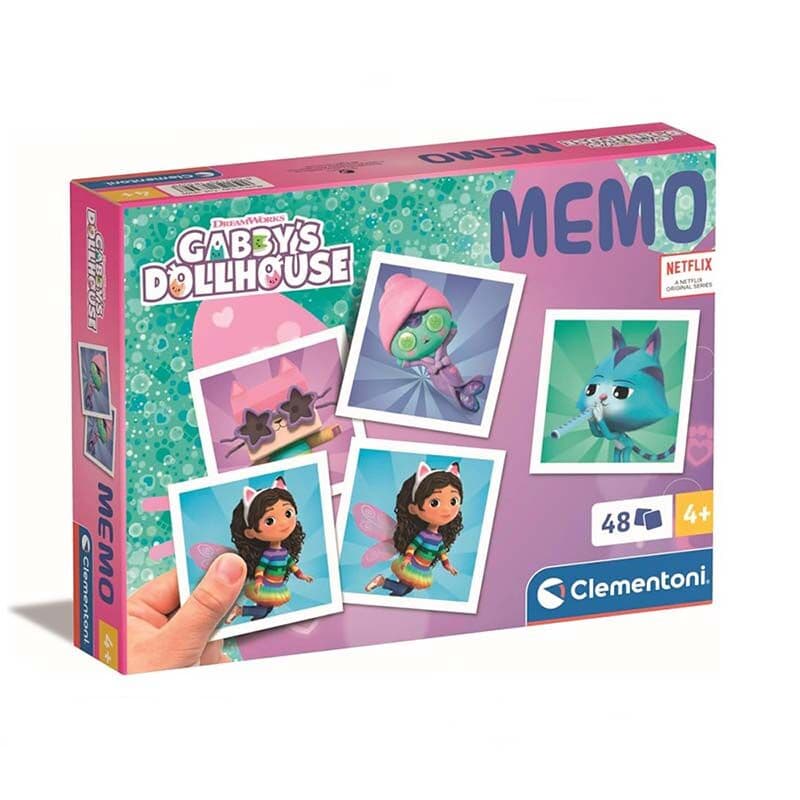 Clementoni education Карти за меморија Memo Gabby Dollhouse 4г+