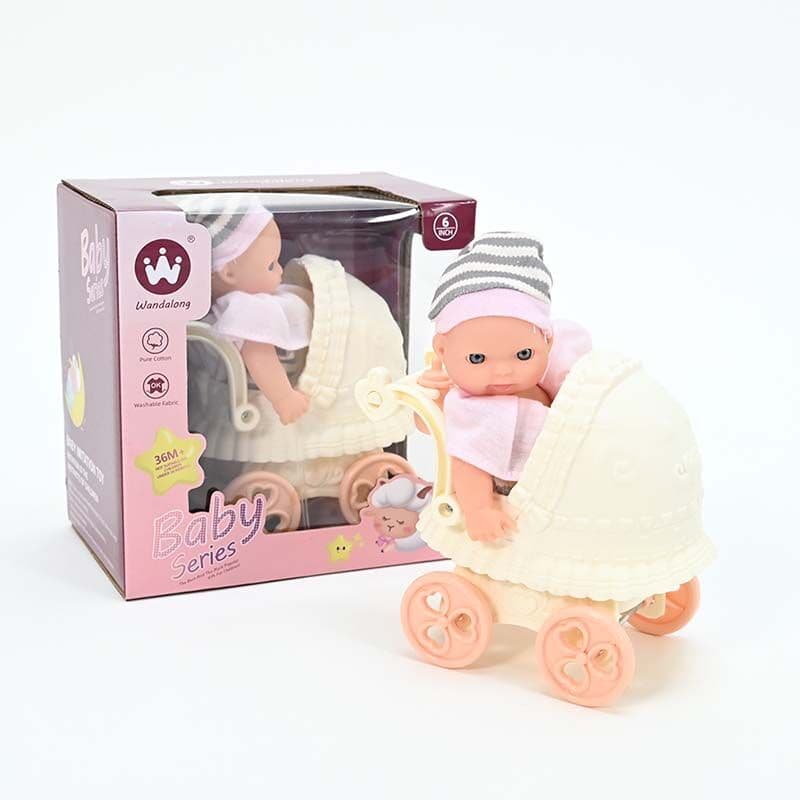 LOCO CROCO Бебе doll во количка мало