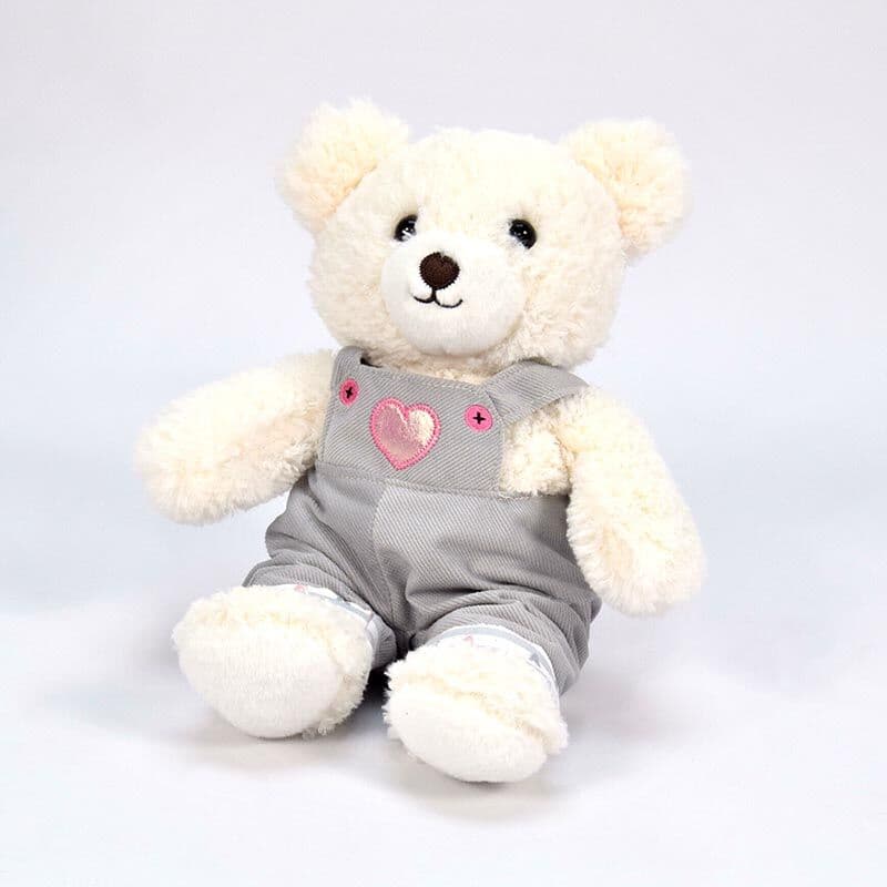 AMEK Мече со облека сиво 33см