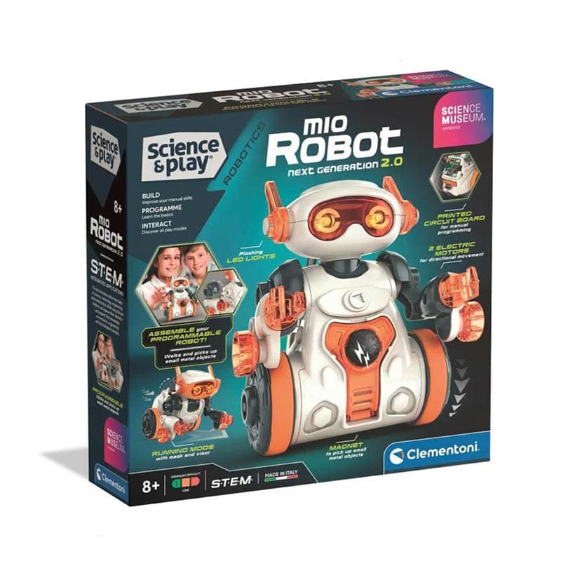 Clementoni science Сет монтажен робот Museum Robotics Mio The Robot 8г