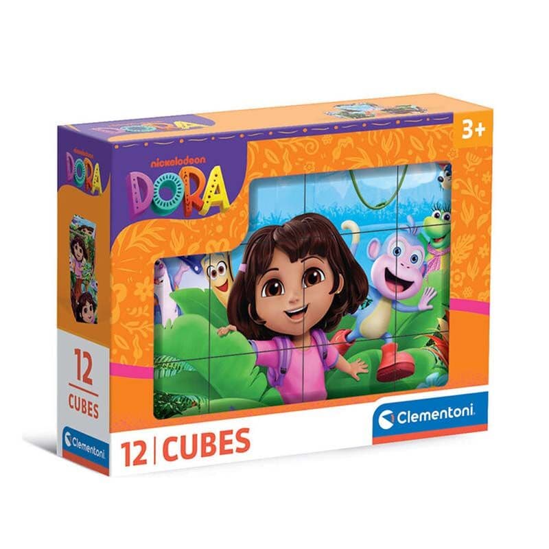 CLEMENTONI BABY Сложувалка Cubi Disney Dora the Explorer 12 коцки 3+