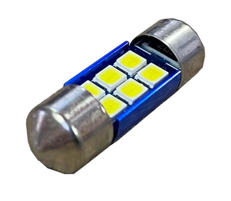 Alfa Electric ЛЕД Канбус Ц3Њ, 31мм 6-LED бела 12V индикаторска сијалица