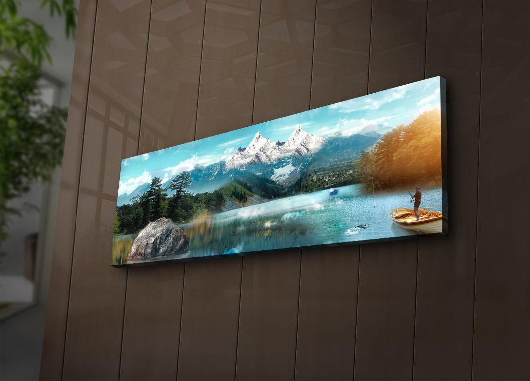 Слика „Волити" на платно со LED осветлување 30x90 см