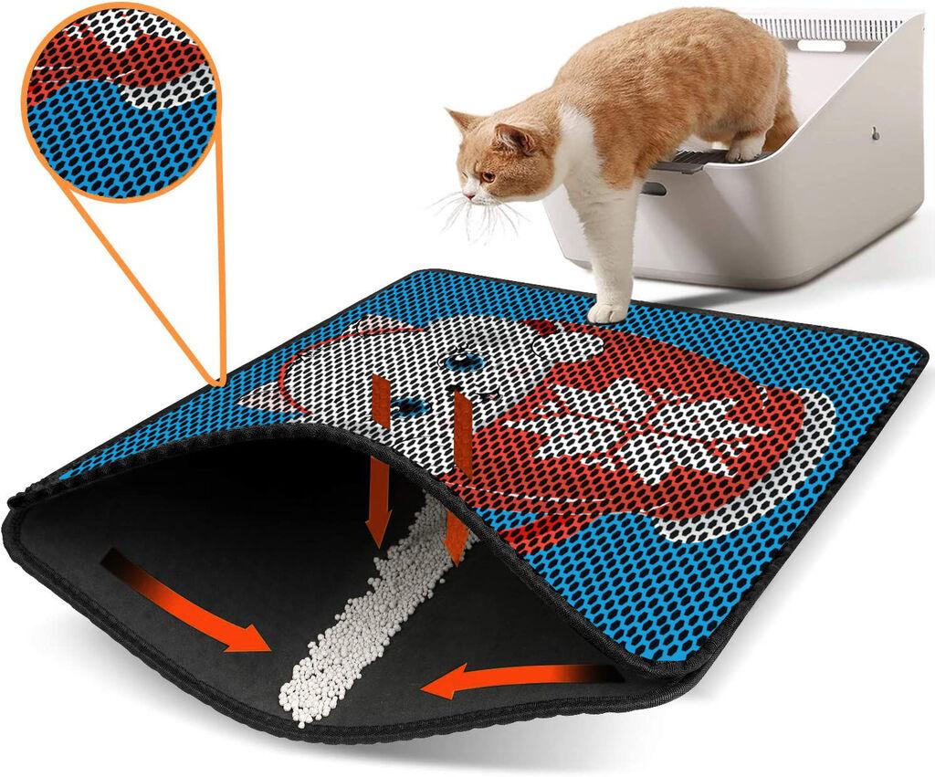 Aberto Design WC преграда за мачки Nrszn0060, 45 x 60 см, сина