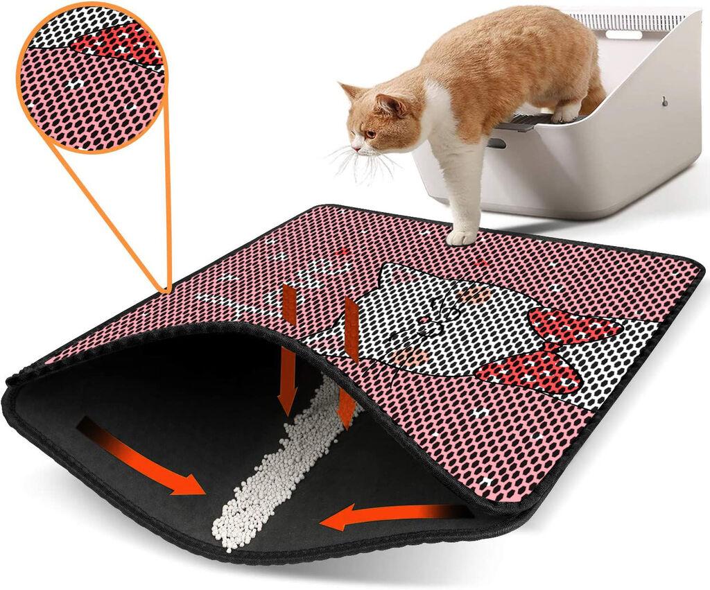 Aberto Design WC преграда за мачки Nrszn0163, 45 x 60 см, розова