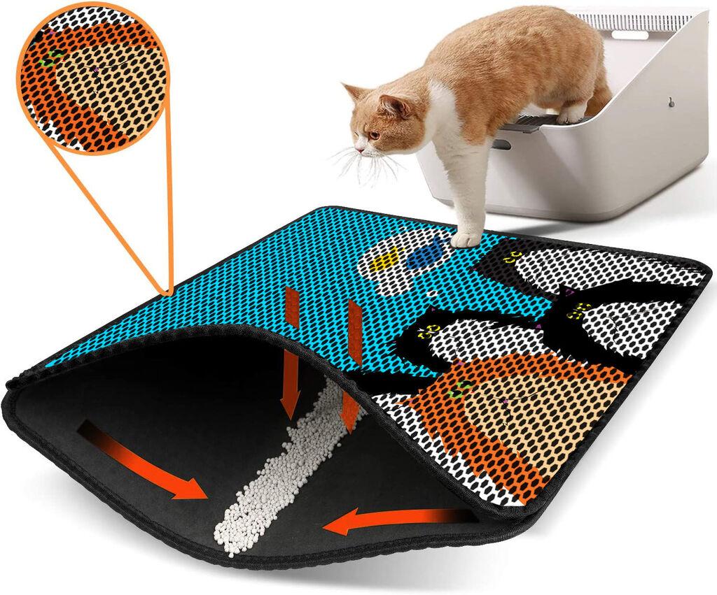 Aberto Design WC преграда за мачки Nrszn0236, 45 x 60 см, сина