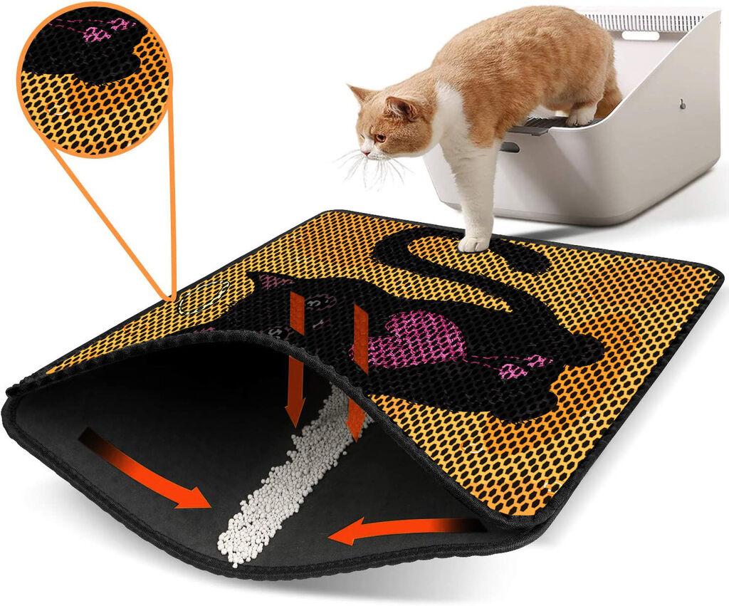 Aberto Design WC преграда за мачки Nrszn0253, 45 x 60 см, жолта